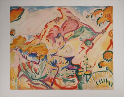 Emile-Othon FRIESZ : Paysage à la Ciotat, Lithographie signée 2