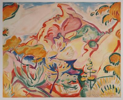 Emile-Othon FRIESZ : Paysage à la Ciotat, Lithographie signée 2