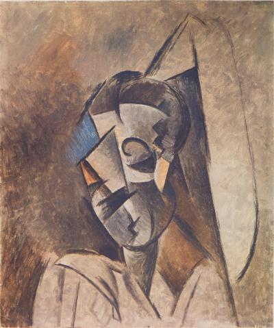 Pablo PICASSO : Jeune fille au bras levé, Collotype 1953 2