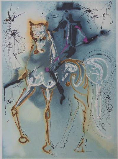 Salvador DALI : Les Chevaux, Le Picador, Lithographie signée 2