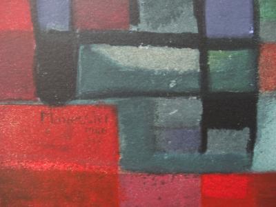 Alfred MANESSIER : La construction de l’arche, Lithographie signée 2