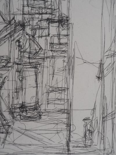 Alberto GIACOMETTI : Intérieur au poêle, Gravure originale 2