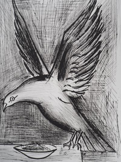 Bernard BUFFET : Bretagne, la Mouette, Gravure originale signée 2