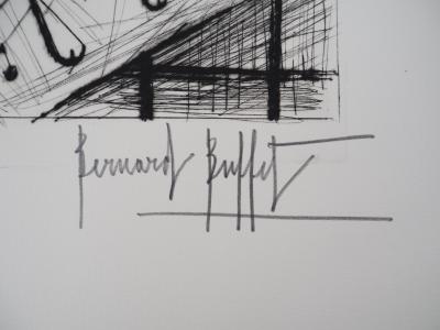 Bernard BUFFET: Still life with coffee maker, Original signed engraving 2