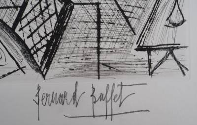 Bernard BUFFET : La Baume, la salle à manger, Gravure originale signée 2