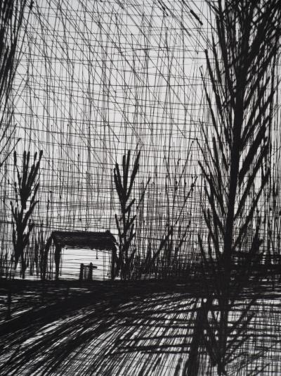 Bernard BUFFET : La route, Gravure originale signée 2