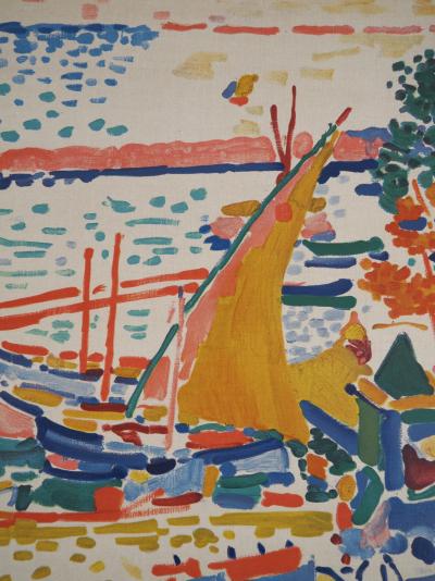André DERAIN : Port de Collioure fauve, Lithographie signée 2