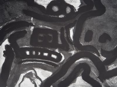 Bengt LINDSTROM : Symboles abstraits, Gravure originale signée 2