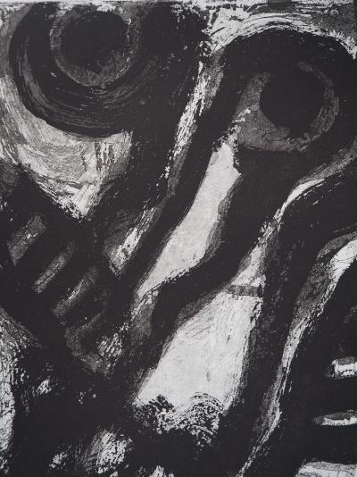 Bengt LINDSTROM : Personnages étonnés, Gravure originale signée 2