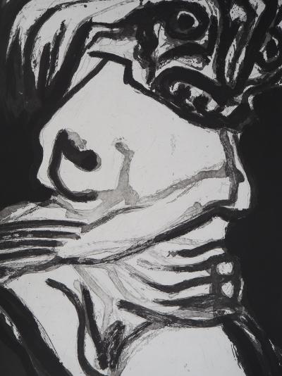 Bengt LINDSTROM : Le chaman, Gravure originale signée 2