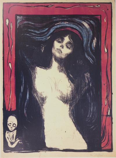 Edvard MUNCH : Madone, Affiche originale d’époque 2