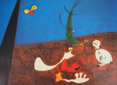 Joan MIRO : Dialogue d’insectes surréalistes, Affiche originale d’époque 2