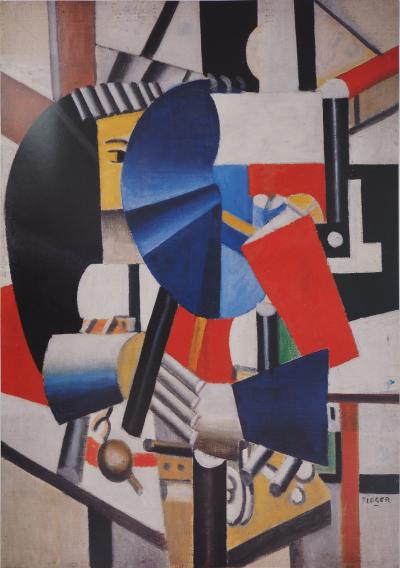 Fernand LEGER : Femme au miroir, Affiche originale d’époque 2