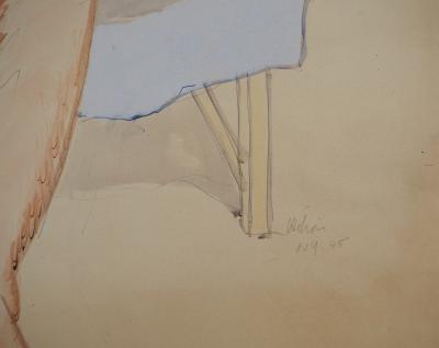 Jean HELION : Modèle à la robe ouverte, Affiche originale d’époque 2