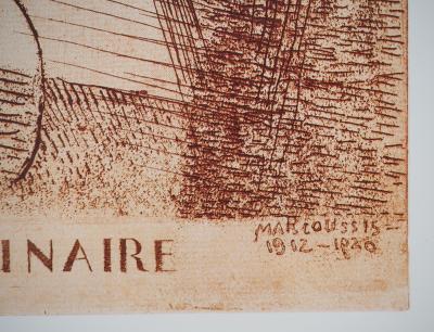 Louis MARCOUSSIS : Guillaume Apollinaire, Affiche originale d’époque 2