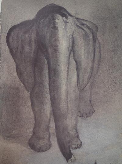 Alfred KUBIN: Der Elefant, Original Vintage Poster 2