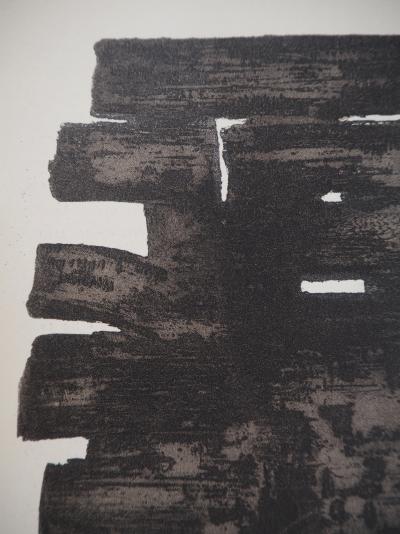 Pierre SOULAGES : Eau Forte XIII, Lithographie et pochoir 2