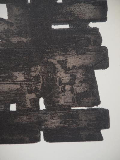 Pierre SOULAGES : Eau Forte XIII, Lithographie et pochoir 2
