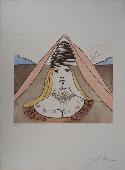 Salvador DALI : Don Quichotte, la Dulcinée, Gravure originale signée 2