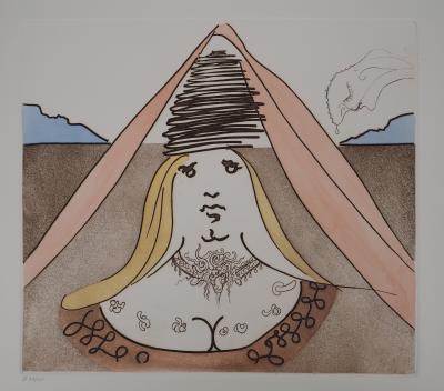 Salvador DALI : Don Quichotte, la Dulcinée, Gravure originale signée 2