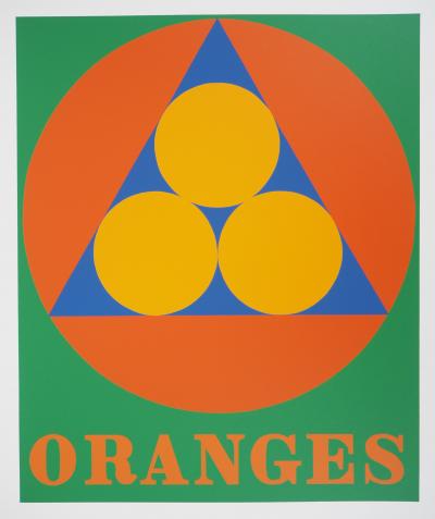 Robert INDIANA : American Dream, Oranges, Sérigraphie originale 2