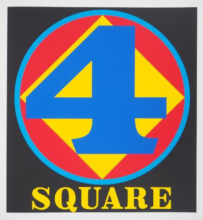 Robert INDIANA : American Dream, 4 Square, Sérigraphie originale 2