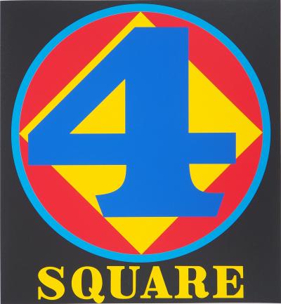 Robert INDIANA : American Dream, 4 Square, Sérigraphie originale 2