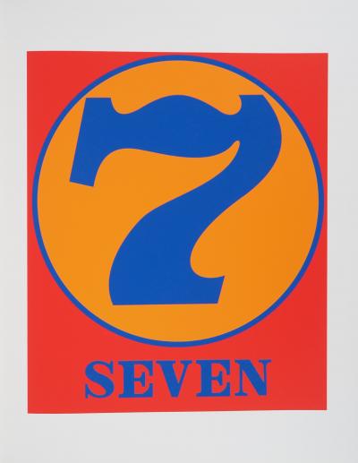 Robert INDIANA : American Dream, Seven, Sérigraphie originale 2