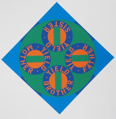 Robert INDIANA : American Dream Family, Yield Brother, Sérigraphie originale 2