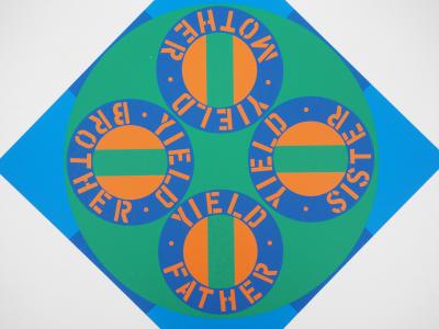 Robert INDIANA : American Dream Family, Yield Brother, Sérigraphie originale 2
