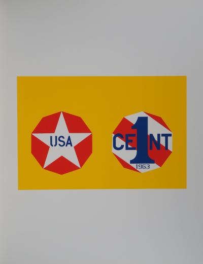 Robert INDIANA : American Dream, New Glory Penny, Sérigraphie originale 2