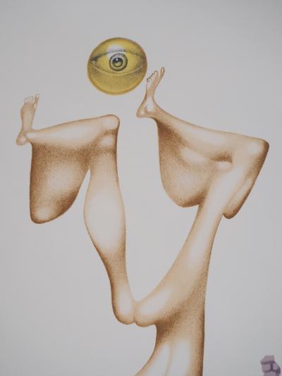 Jules PERAHIM : L’alphabet Hébreu, Attachement au passé, Lithographie originale signée 2