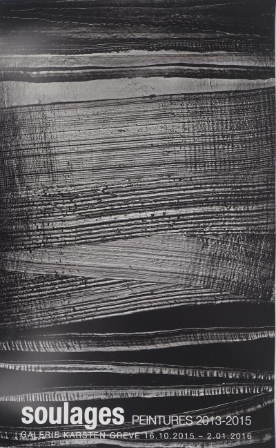 Pierre Soulages : Outrenoir 28 juillet 2015, Affiche originale 2