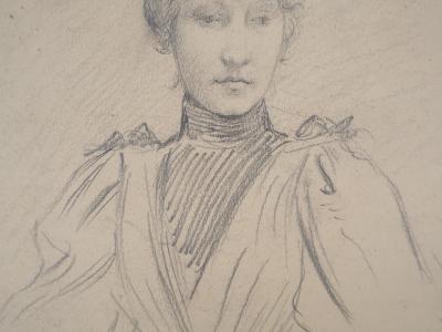 Léopold Franz KOWALSKI: Portrait de Laura, dessin original 2