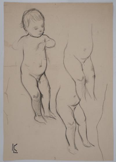 Léopold Franz KOWALSKI: L'enfant qui marche, dessin original 2