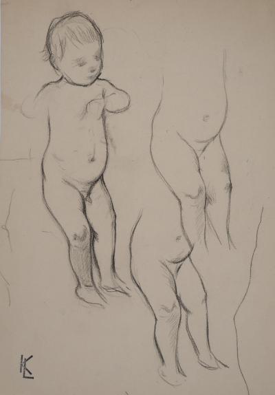 Léopold Franz KOWALSKI: L'enfant qui marche, dessin original 2