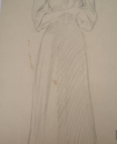 Léopold Franz KOWALSKI: La lectrice, dessin original 2