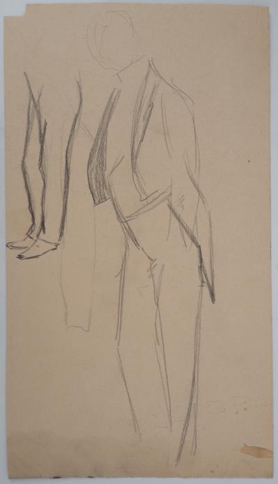 Léopold Franz KOWALSKI: Homme en smoking, dessin original 2