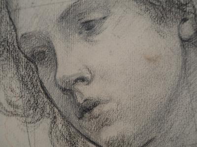 Léopold Franz KOWALSKI: Portrait de Mlle Flavin, dessin original 2