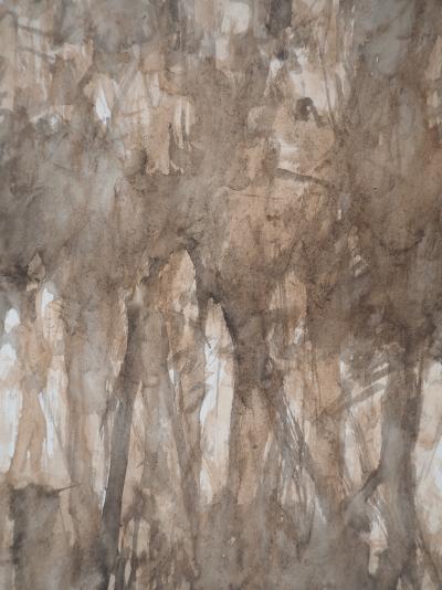 Gilbert PASTOR : Un Bois, Aquarelle originale signée 2