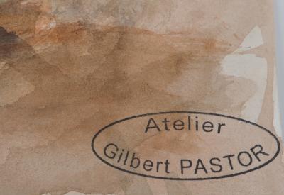 Gilbert PASTOR : Entrée du sous-bois, Aquarelle originale signée 2