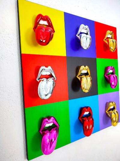 Sagrasse - Pop Lips - Résine et poudre de marbre 2