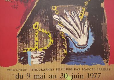 Pablo Picasso - Affiche originale d’exposition - Galerie de la colombe - 1977 2