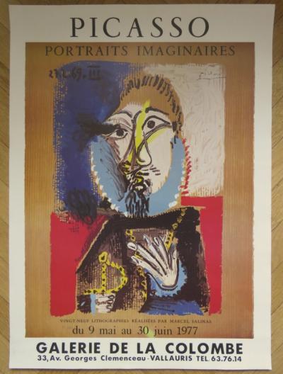 Pablo Picasso - Affiche originale d’exposition - Galerie de la colombe - 1977 2