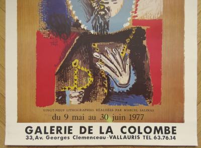 Pablo Picasso - Affiche originale d’exposition - Galerie de la colombe - 1977 2