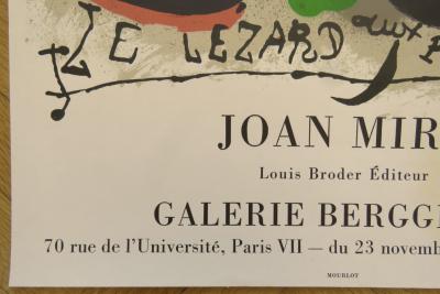 Joan MIRO - Affiche originale d’exposition - Galerie Berggruen - 1971 2
