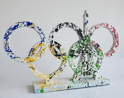 SPACO - JO Paris France, 2024 Sculpture pop street art 2