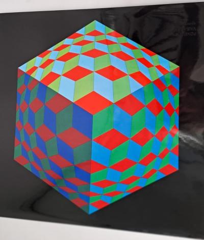 Victor VASARELY (d’après) - Hat-VI, 1971 - Héliogravure 2