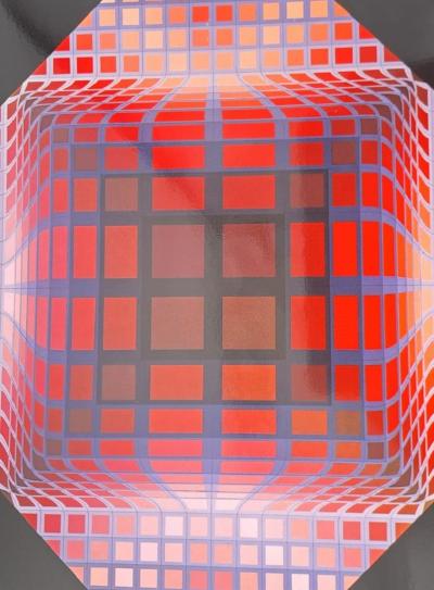 Victor VASARELY (d’après) - Dell-2, 1972 - Héliogravure 2