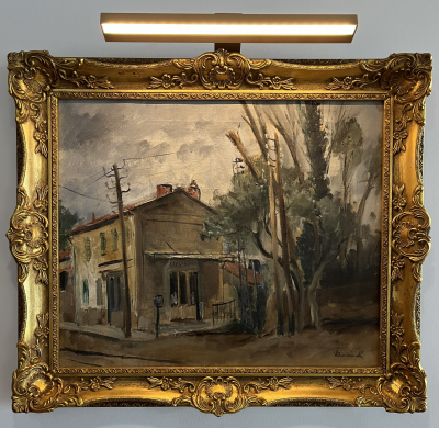 MAURICE DE VLAMINCK - Le Café, circa 1920 - Huile sur toile 2